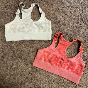 FLAGTAIL Sports Bras in Cream and Red